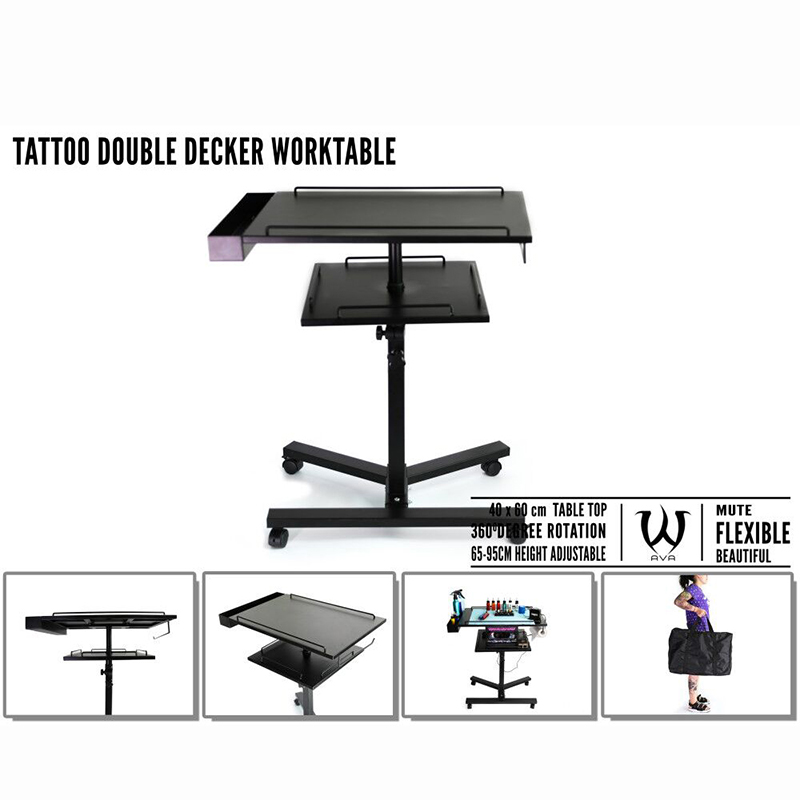 SKULL DNA Stable Double Decker Tattoo Work Table
